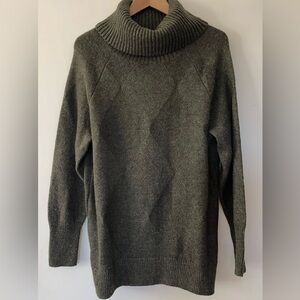 Banana Republic olive green Turtleneck Sweater dress